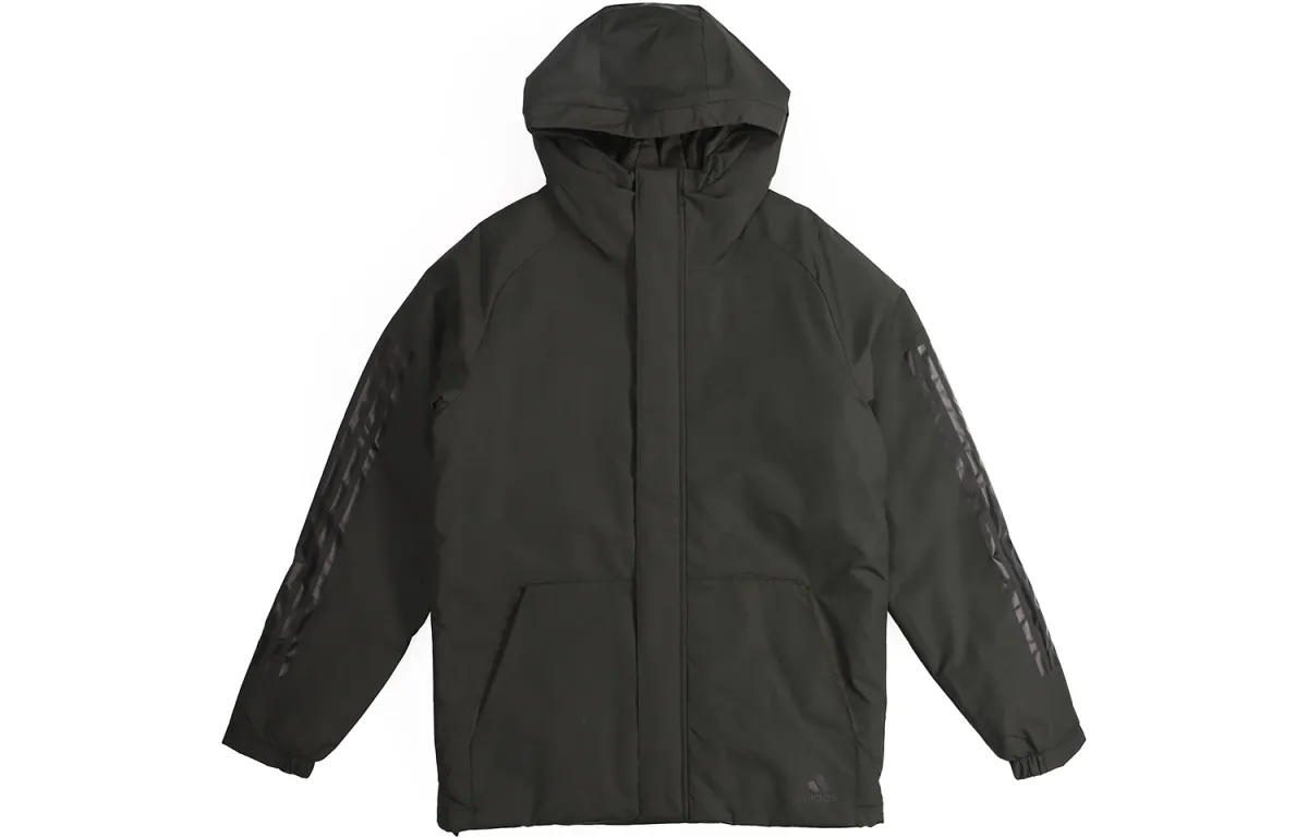 Adidas Puffer Jacket Winter Men's Gray Green