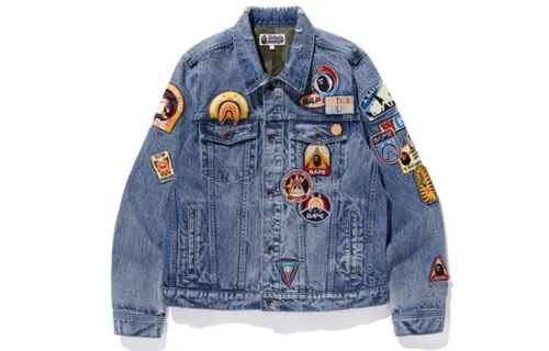 Bape Crazy Patch Denim Jacket