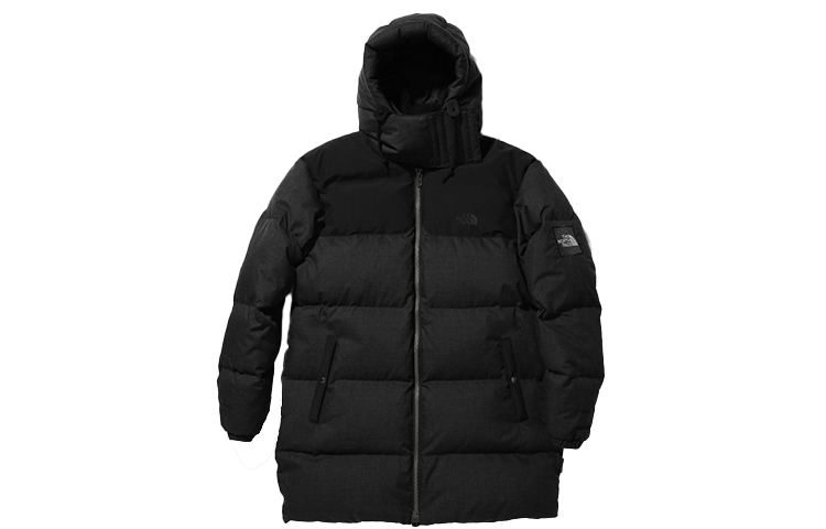 Мужской пуховик The North Face Urban Exploration Capsule Wool Nuptse Down (темно-серый)