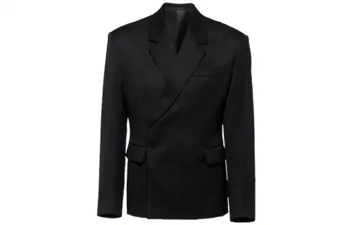 【Previous Season】double-breasted virgin-wool blazer