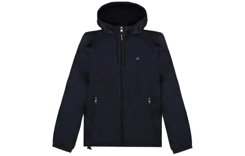 Calvin Klein Jackets Men's Black Hooded Moderate Other