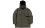 Li Ning Sports Fashion Collection Down Jackets Men's Forest Green Hooded Moderate