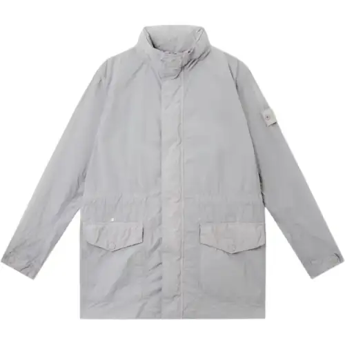STONE ISLAND Jackets & Coats Men's Gray White
