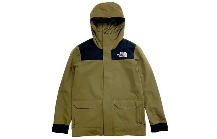 THE NORTH FACE Waterproof And Windproof Windbreaker Jacket Men's Green