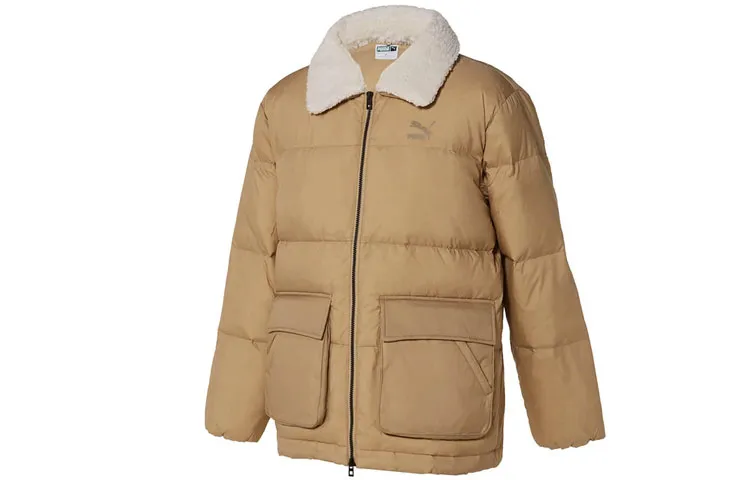 PUMA Down Jacket Unisex Light Coffee