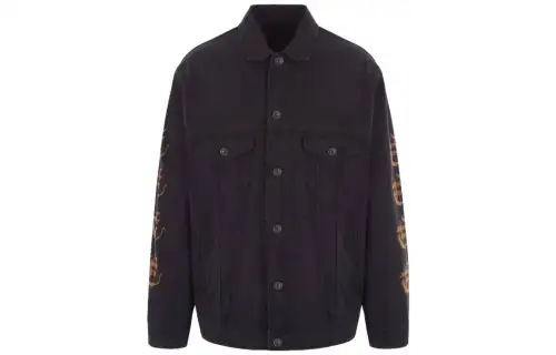Balenciaga Denim Jacket Men's Black