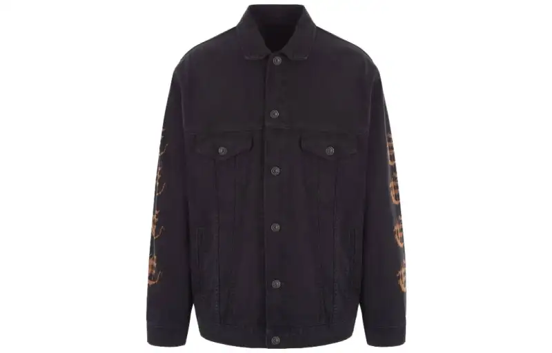 Balenciaga Denim Jacket Men's Black