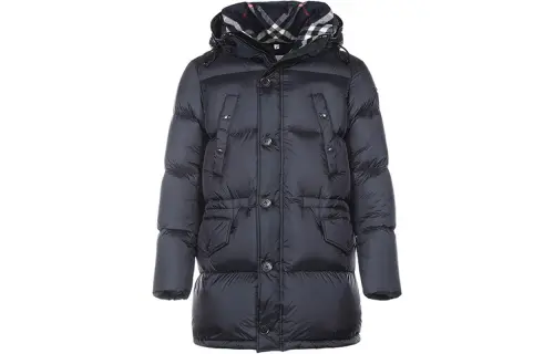 Burberry Men Logo Detail Hooded Puffer Coat