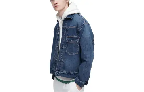 UNIQLO Denim Jacket Men's Royal Blue
