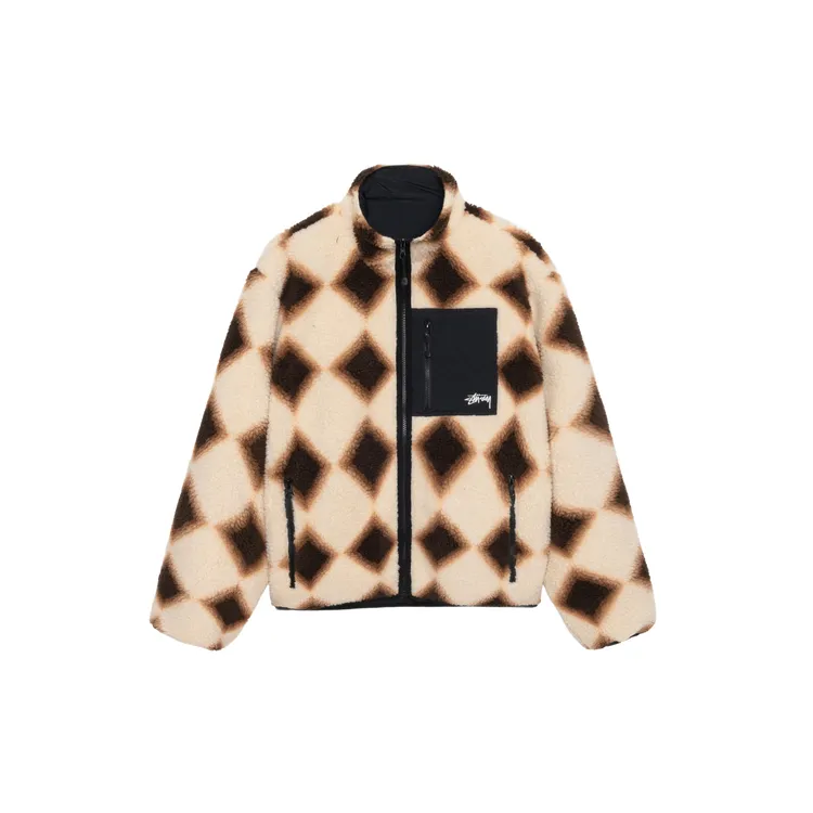 Stussy Sherpa Reversible Diamond Jacket