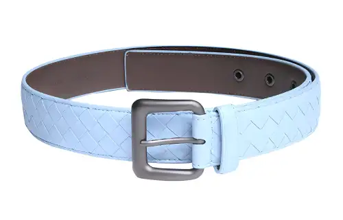 Bottega Veneta Leather Belts Men's Blue Width 4cm