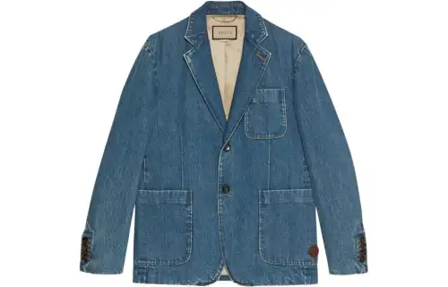 GUCCI SS23 Denim Jacket Men's Blue