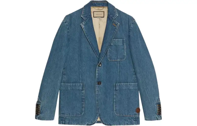 GUCCI SS23 Denim Jacket Men's Blue