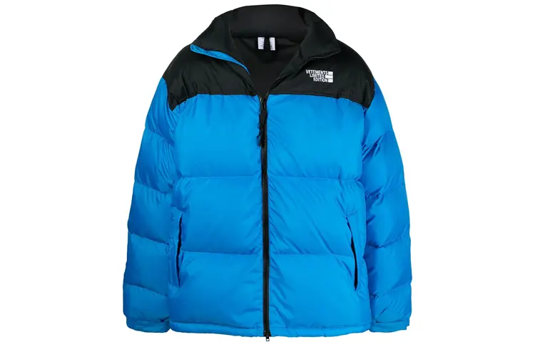 Vetements Down Jacket Winter Unisex Blue