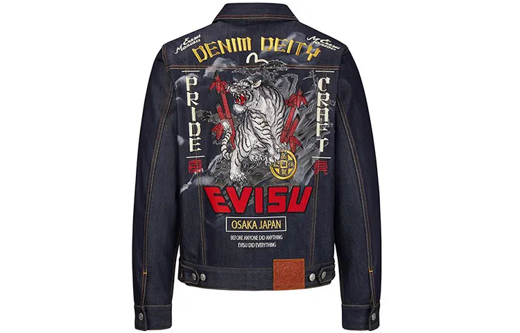 EVISU SS20 Denim Jacket Men's Denim Blue
