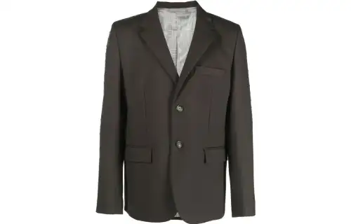 Vetements Business Suits Men's Army Green Moderate Business Suit