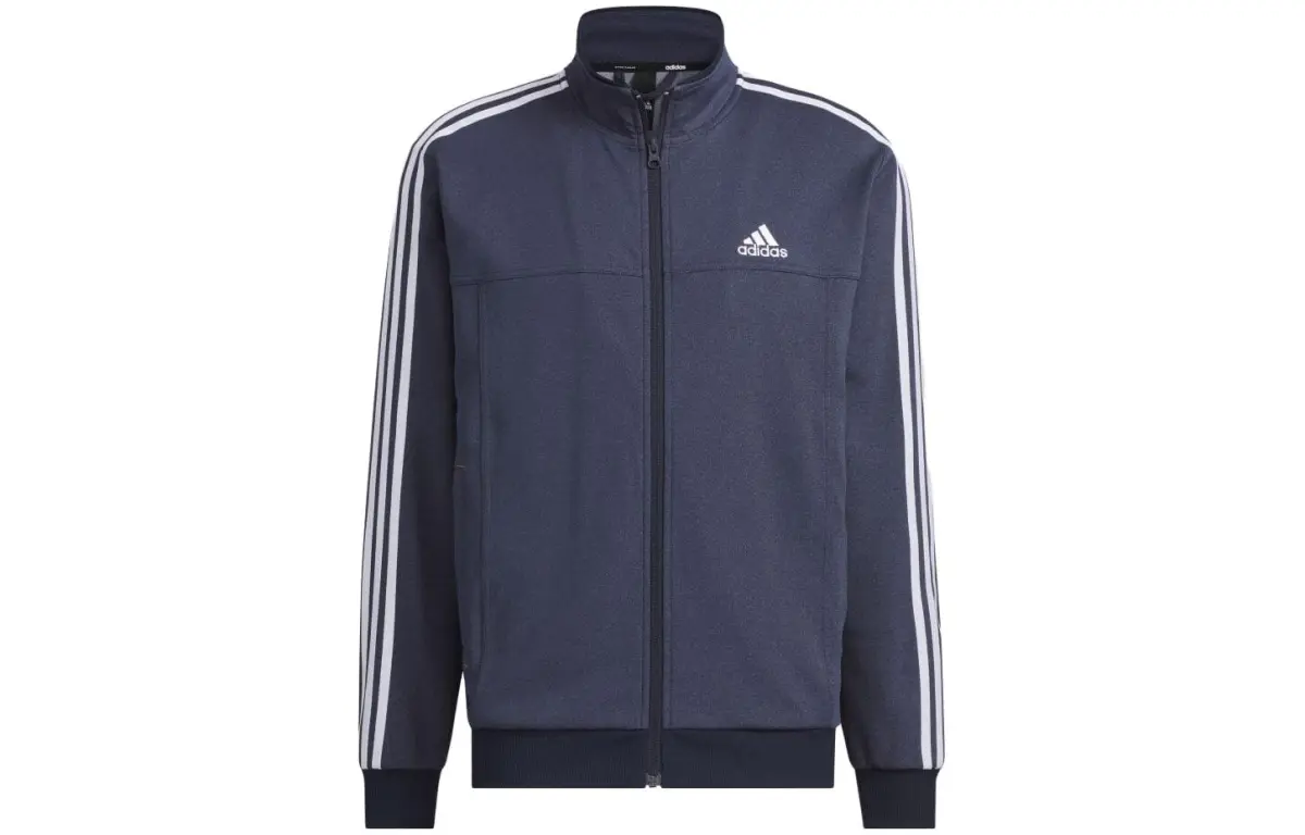 Adidas Jackets Men's Ink Blue Stand Collar Moderate Other