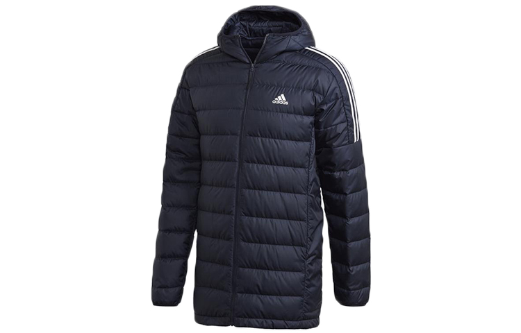 Мужская пуховая куртка adidas ESSENTIALS (темно-синяя) — фото 1