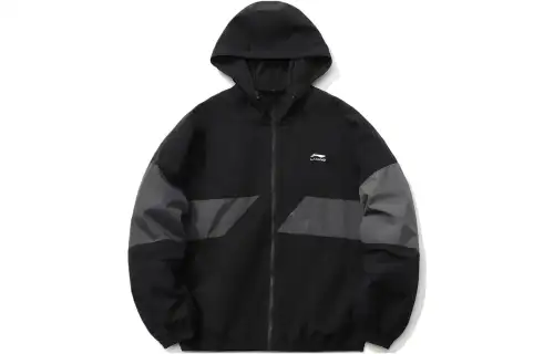 Li Ning Sports Fashion Collection Jackets Men's Black Hooded Moderate Other