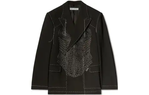 OFF-WHITE Runway Body Stitch double-breasted jacket