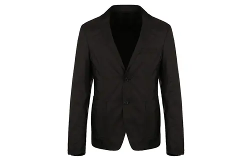 PRADA Business Suits Men's Black Suit Collar Moderate