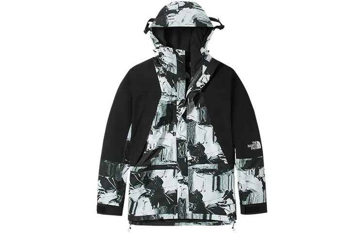 THE NORTH FACE 1994 Collection Windbreaker Jackets Unisex Black & White Hooded Moderate