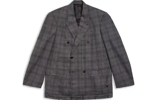 Balenciaga FW23 Business Suit Coat Loose Fit Unisex Gray