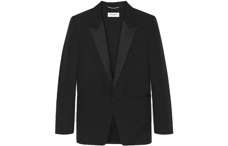 Saint Laurent grain de poudre tuxedo blazer