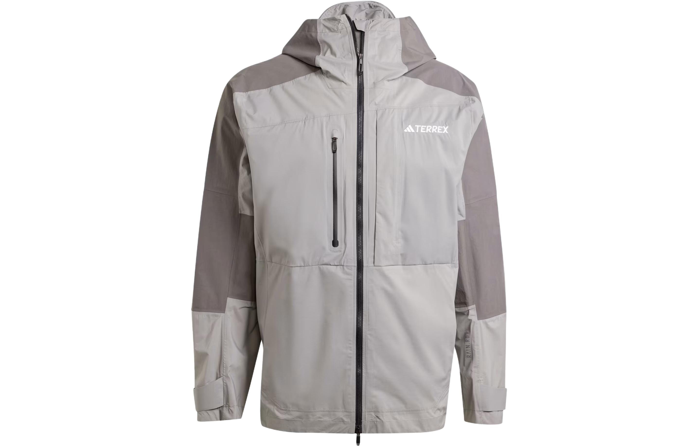Adidas TERREX XPLORIC RAIN.RDY Jackets & Coats Unisex Miracle Silver/Miracle Beige