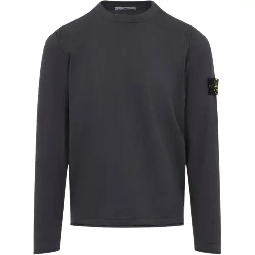 STONE ISLAND Logo Patch Crewneck Sweater