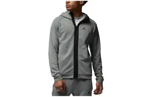 Jordan Sport Jackets Men's Light Gray Hooded Moderate Other