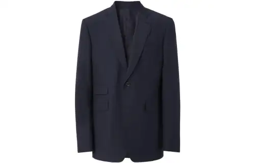 Burberry Business Suits Men's Navy Moderate Business Suit