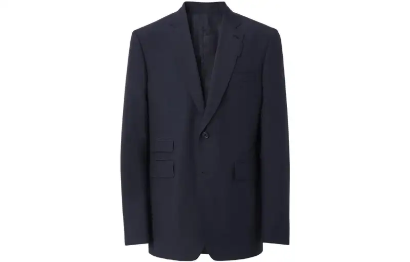 Burberry Business Suits Men's Navy Moderate Business Suit