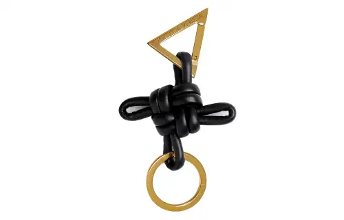 Bottega Veneta Logo Engraved Knotted Keyring