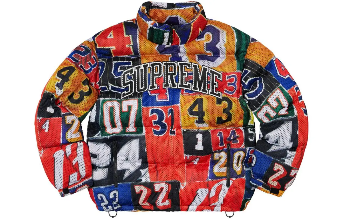 Supreme Mesh Jersey Puffer Jacket