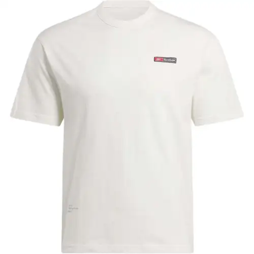 Reebok T Shirts Men's Chalk Crew Neck Moderate