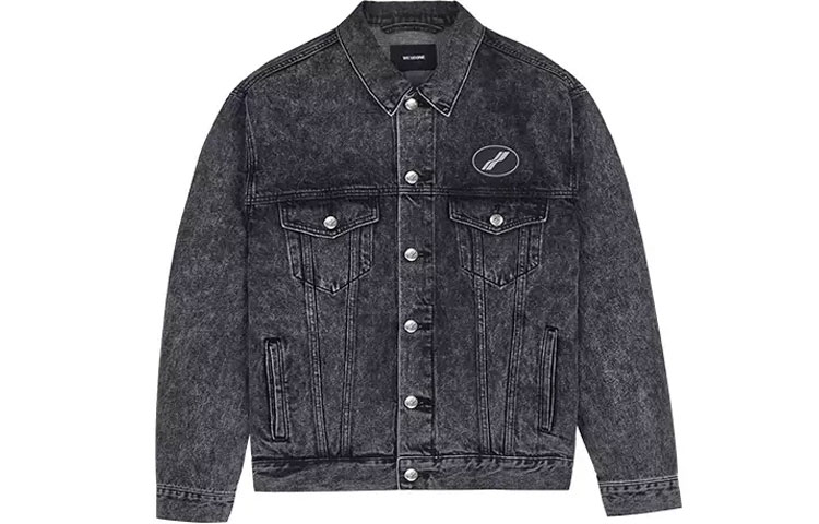 WE11DONE Classic denim jacket for men and women, with your logo imprint, oversize