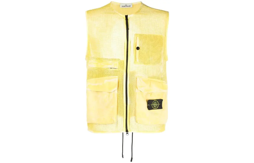 STONE ISLAND Vest Unisex Yellow