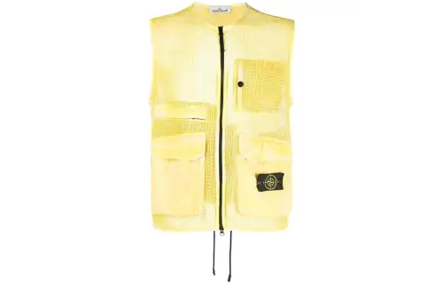 STONE ISLAND Vest Unisex Yellow
