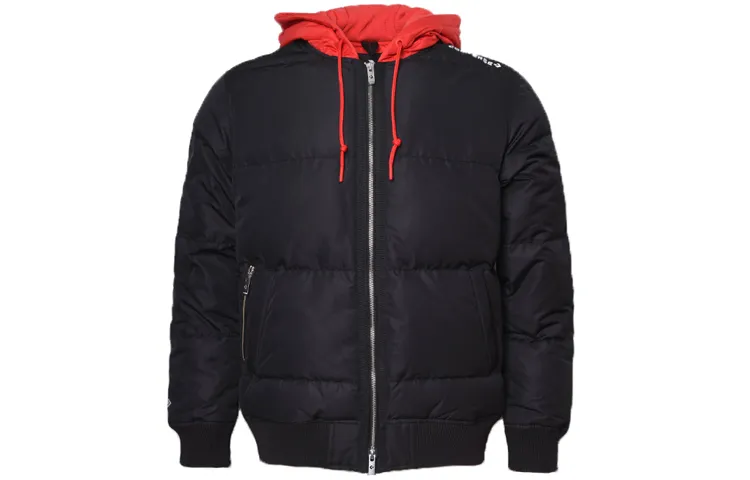 Converse Down Jackets Men's Black Hooded Moderate Other