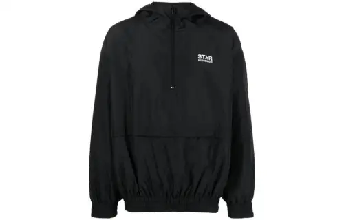 Golden Goose Deluxe Brand Half Zip Hooded Sweatshirt