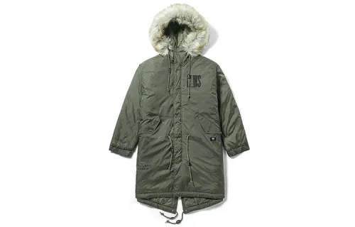 Vans Down Jackets Men's Green Hooded Moderate Other