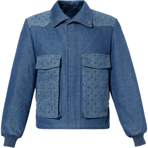 LOUIS VUITTON Monogram Padded Denim Jacket