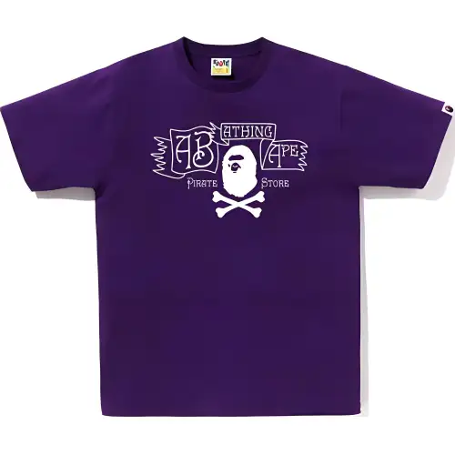 A BATHING APE T Shirts Men's Crew Neck Moderate Straight Fit