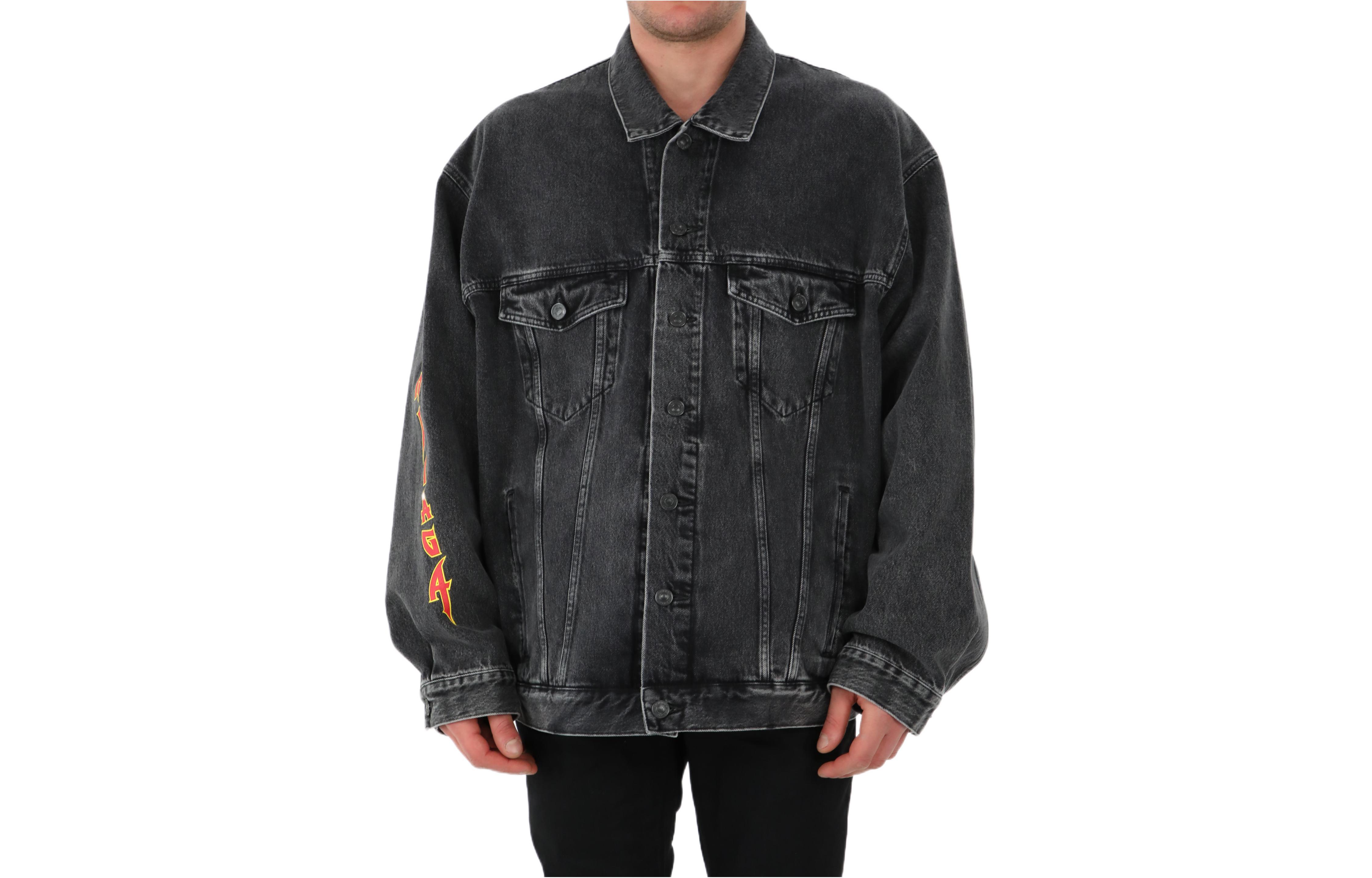 Мужская куртка Balenciaga Heavy Metal (черная)