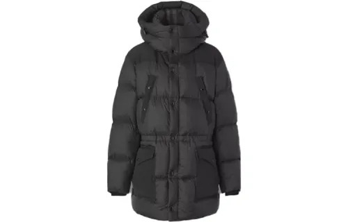 Burberry Logo Applique Nylon Puffer Coat