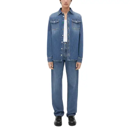Bottega Veneta FW22 Denim Jacket Men's Denim Blue