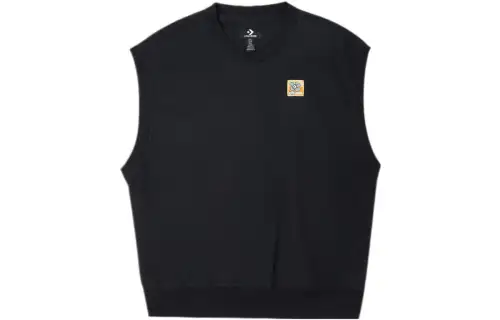 Converse Vests Men's Black V Neck Moderate Other
