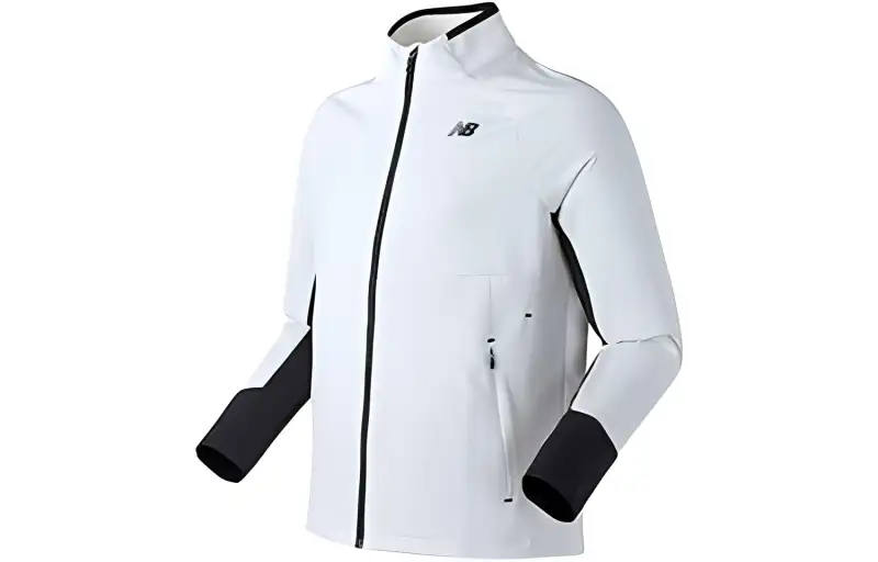 New Balance Jackets Men's White Turtleneck Moderate Other