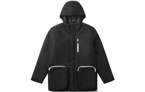 Vans Puffer Jackets Men's Black Hooded Thickened Other
